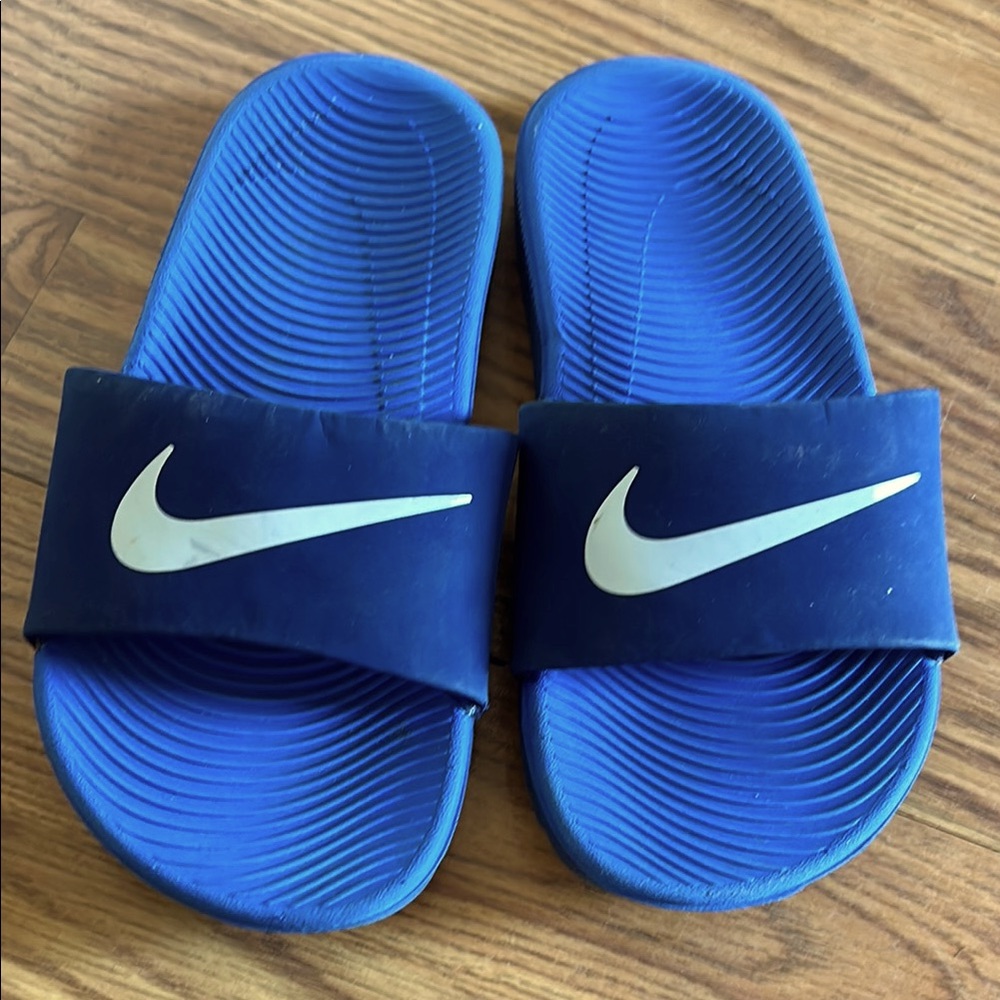 Nike Blue Slide Sandals